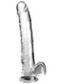 KING COCK CLEAR 11 IN. WITH BALLS - CLEAR